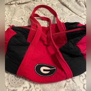 University of Georgia quilted duffel bag